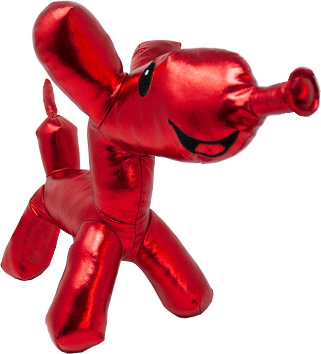 Ballooneez Hond (Rood) Pluche Knuffel 35 cm
