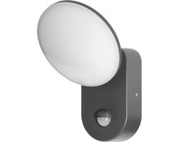 Buitenlamp met Bewegingssensor RIOLIT - Tuinverlichting 4000K - Buitenverlichting met IP65 - Muurlamp 1100lm - Wandlamp buiten - Antraciet