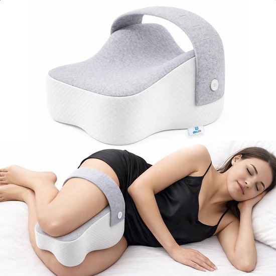 Douzle Kniekussen Voor in Bed – Zijslaapkussen – Beenkussen – Schootkussen – Orthopedisch – Voor Zijslapers