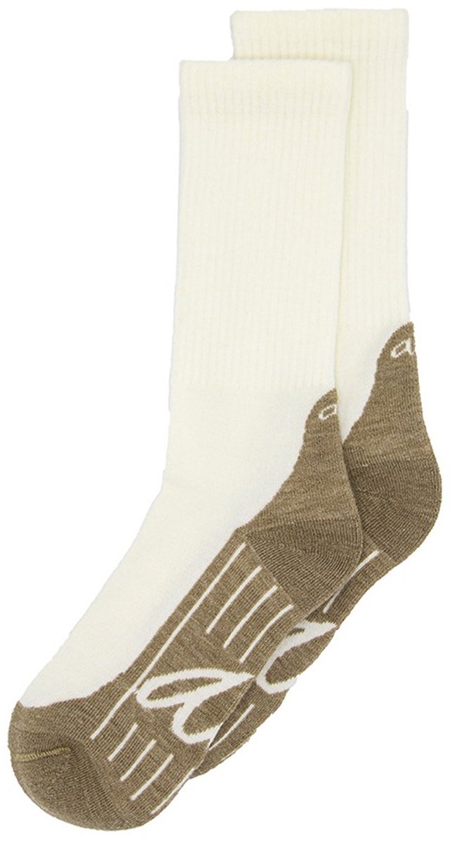 Alfredo Gonzales unisex merino sokken hike plain Wit