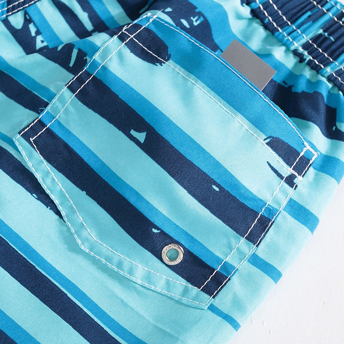 NiSy.nl Zwembroek Jongens | Zwemshort | Strepen Print | Sneldrogend | | Blauw — afbeelding 4