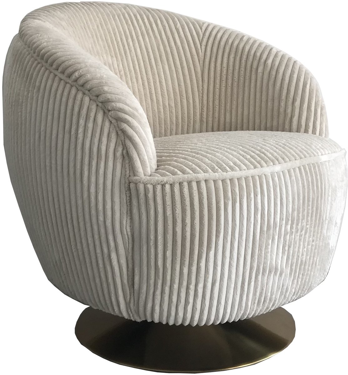 Sleepking - Fauteuil / Draaifauteuil Hina - 100% linnen - Gebroken Wit