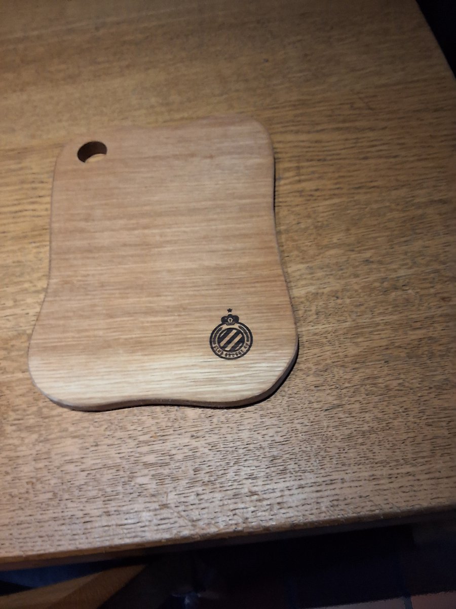 Club Brugge houten vleesplank of broodplank 28x20x1.50cm