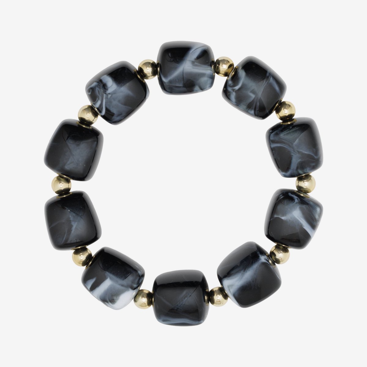 Essenza Large Beads Bracelet Black