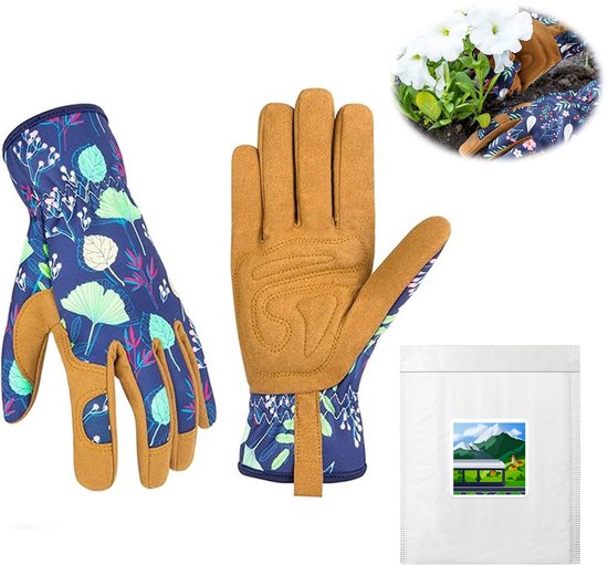 Tuinhandschoenen dames – doorn- en snijbestendig – leer – maat M
