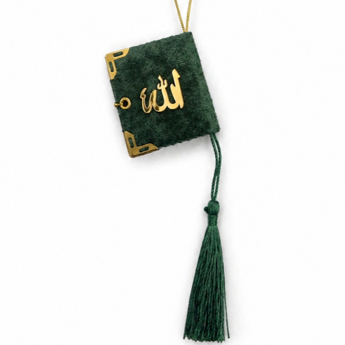 Baraka Treasures Autohanger - Koran Hanger - Decoratie Hanger - Auto Hanger - Autospiegelhanger - Auto accessoire - Islamitisch Cadeau - Groen
