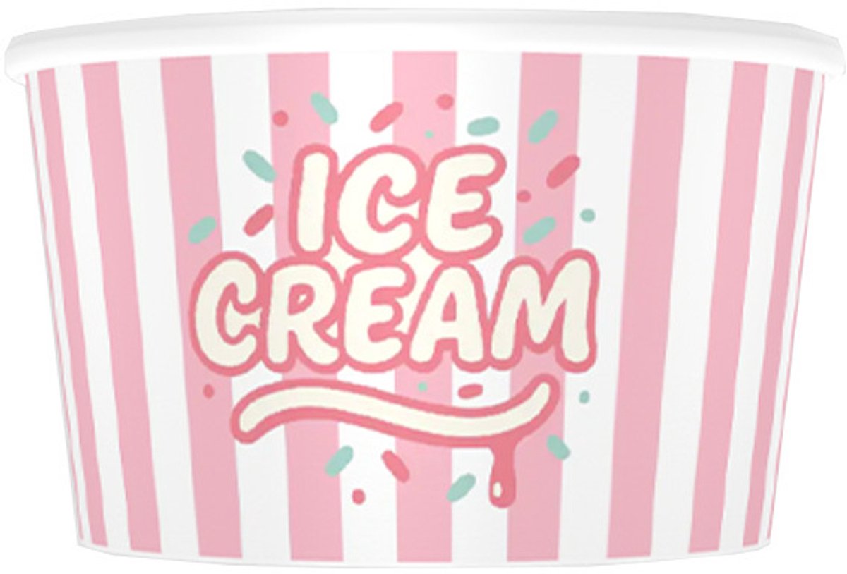 IJsbeker Roze 245ml/8oz - 1.000 st/ds.