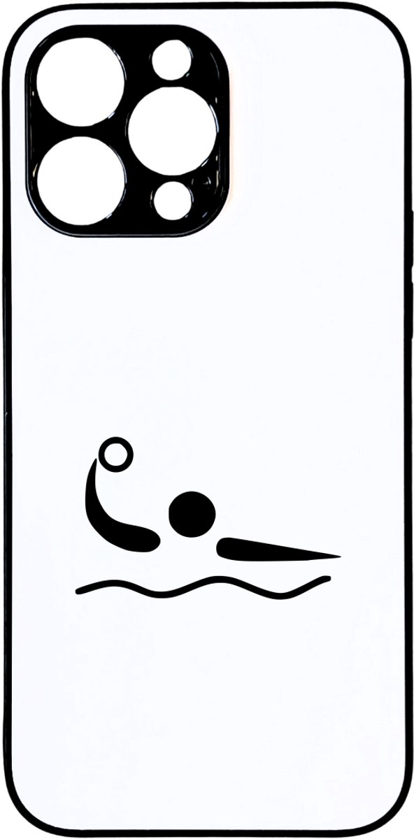 Hacebo® - Waterpolo telefoonhoesje - Watersport - Beste speler - telefoonhoesjes - Waterpolo accessoires - Cadeau - Watersport - Sport - hoesje geschikt voor iPhone 14 Pro Max