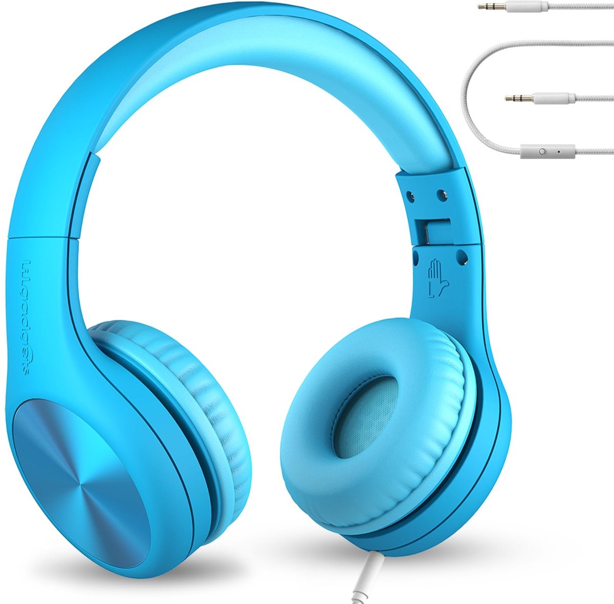 MTTProducts - Noise Cancelling Headphones - Kinder hoofdtelefoon - Comfortabele over-ear headset - Vouwbaar - Met in-line microfoon - Geschikt voor kin...