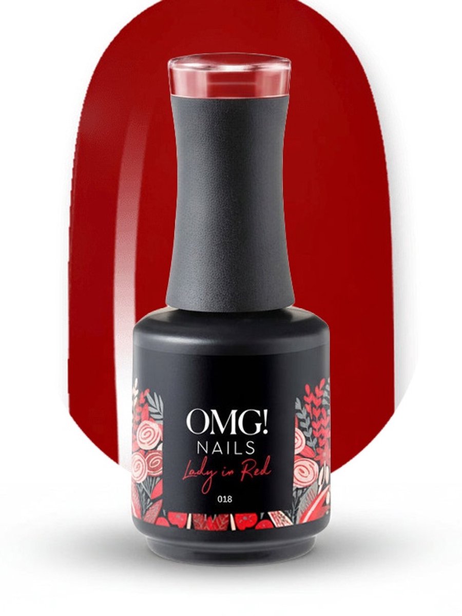 Limea OMG Gellak 018 Lady in Red 15ml - Gel nagellak - Rode Gel lak - OMG nails