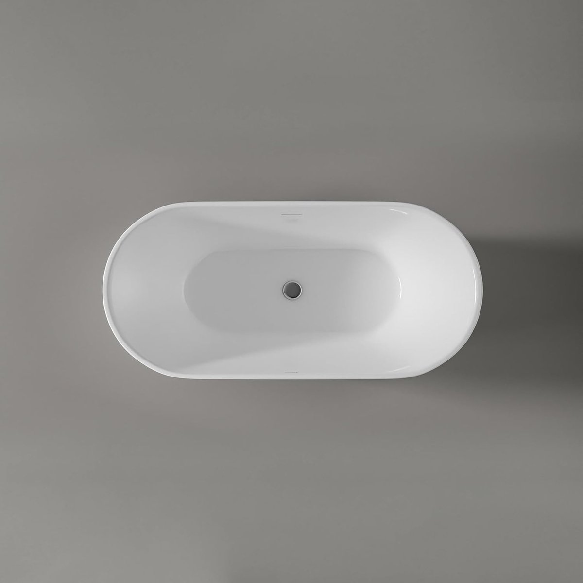 Vrijstaand Bad Mio 2.0 170 x 75 x 58 cm – Luxe Ovaal Acryl Ligbad met Dubbelwandige Isolatie, 210L Staande Badkuip in Glanzend Wit, Modern Design Spa Bad – Vermissen
