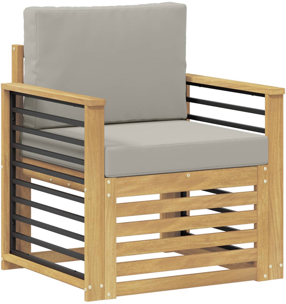 vidaXL - Buiten - bank - set - Polyester - Wit