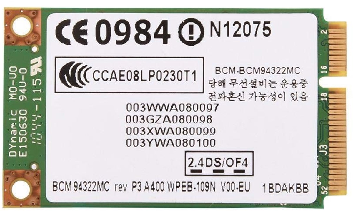 ONF3 2.4G + 5G Dual Band PCI E Card, Wireless Network Card, Mini WIFI Card for HP/Dell/Asus/HEDY etc. Compatible with a transfer rate of 300Mb