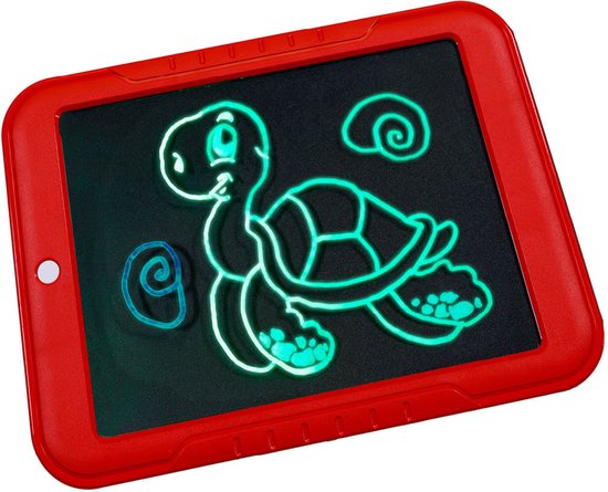 Magic Check Pad Magic Pad Tekenbord - 42 sjablonen, 8 lichteffecten, 12 stiften | bol