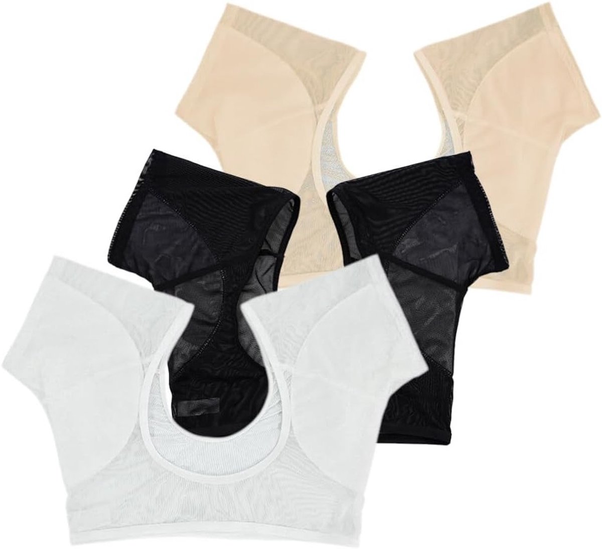 3 Stuks Wasbare Onderarm Pads voor Vrouwen - Zweetabsorberende Kussens, Geurabsorberende Bescherming en Comfort voor Dagelijks Gebruik