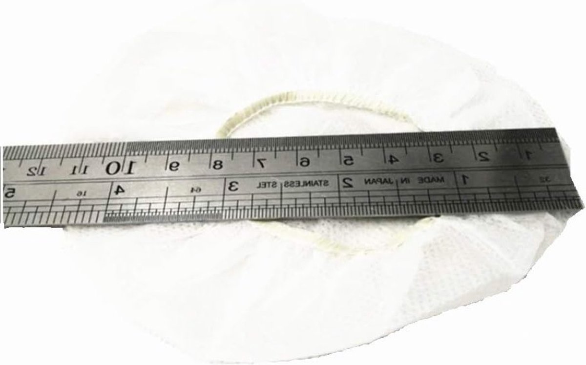 100 Stuks Wegwerp Oordopjes Hygiëne Doekjes, Rekbare Oordop Kussens voor Earpads van 9-10 cm (Wit)