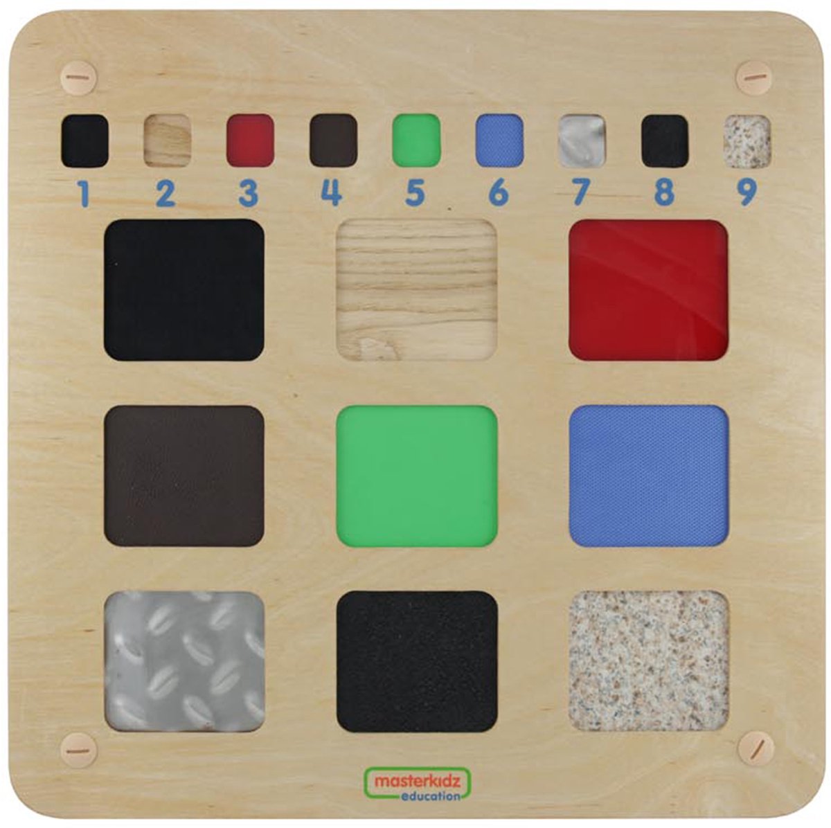 Masterkidz Educatief Bord Herkenning van materialen Texturen Tastzin - UNI