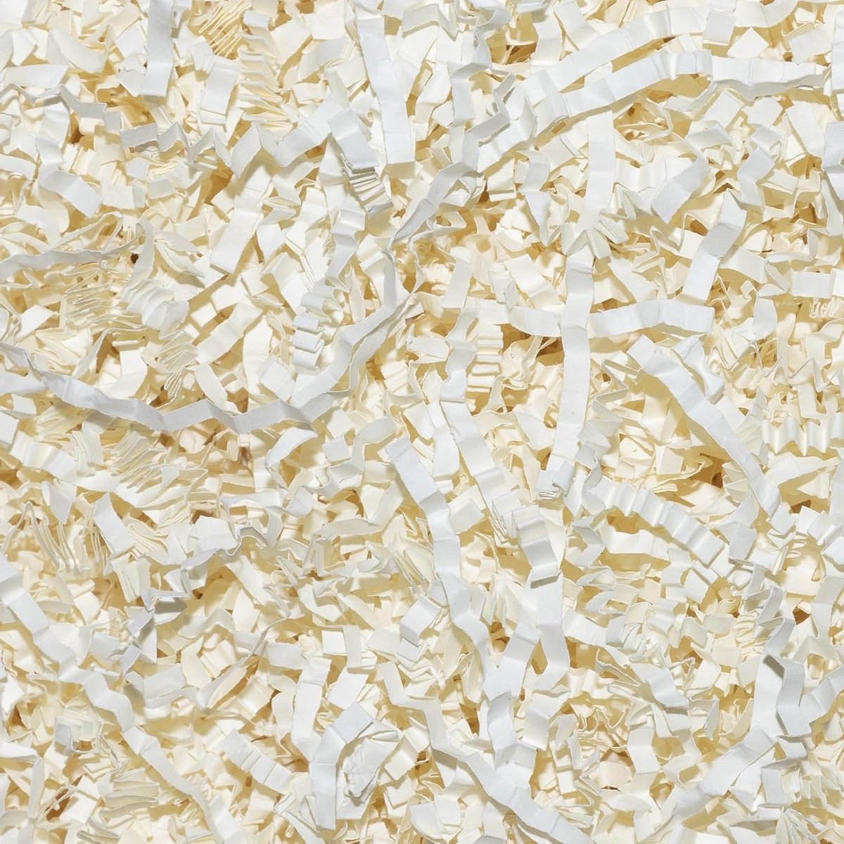 Vullend Materiaal voor Cadeauboxen: 200g Gescheurd Papier voor Pakketten, Cadeaumanden en Decoratie (Crème)