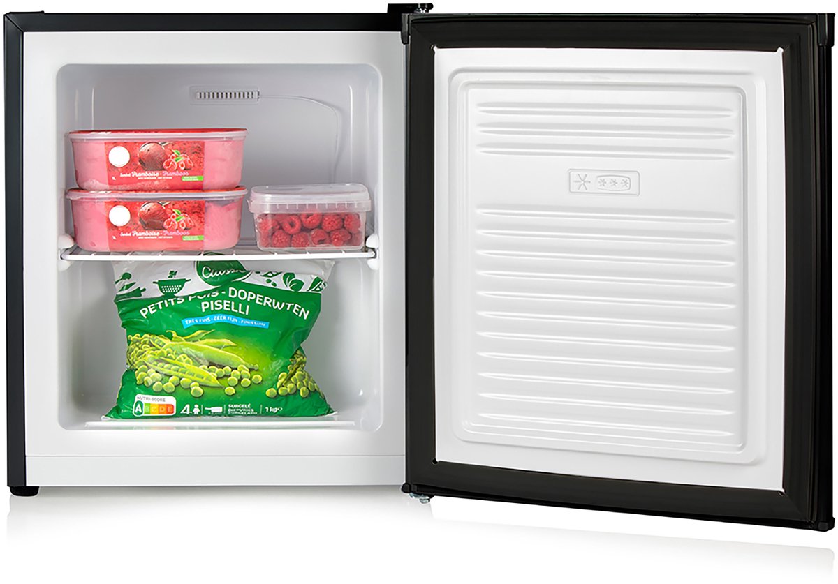 Bol.com PRIMO PR148DV Mini Vriezer - Diepvries Klein - Vrijstaand - 33L - D - Zwart aanbieding