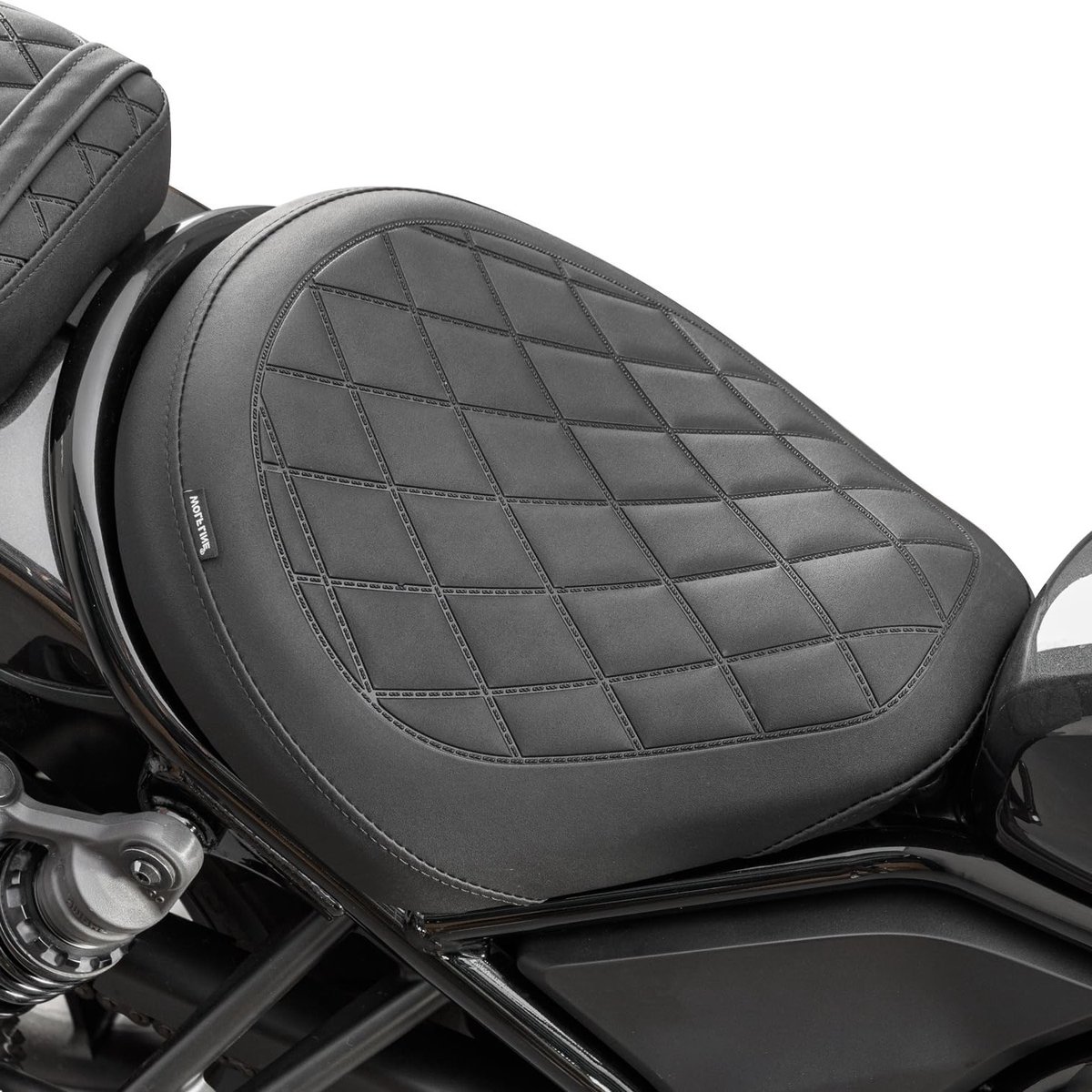 Comfortabele Zwarte Motorzitting Kussen voor Passagiers - Geschikt voor H-onda REBEL CMX1100, Drukverlichting, Toerfietsen en Zadelbescherming