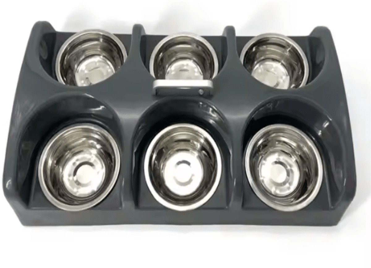 Chikko Quality - Puppy & Kitten Voertray - RVS - 6 x 350ml