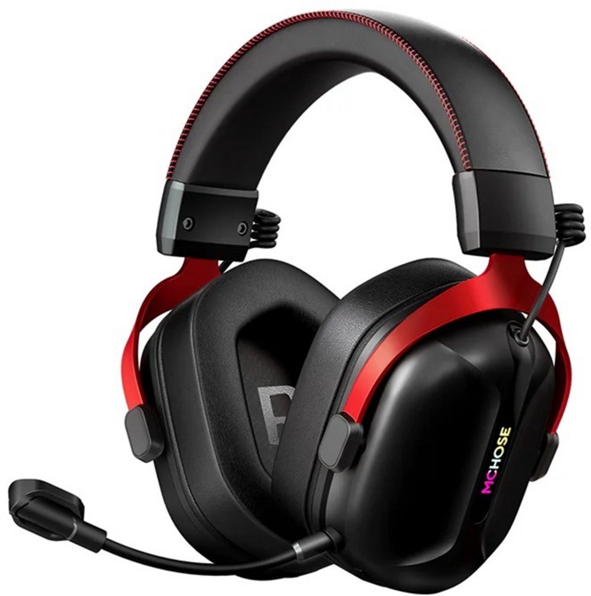 MCHOSE S9 Series - Gaming Headset - Draadloos - Surround - Bluetooth 5.3 - 55 uur batterijduur - Rood/Zwart