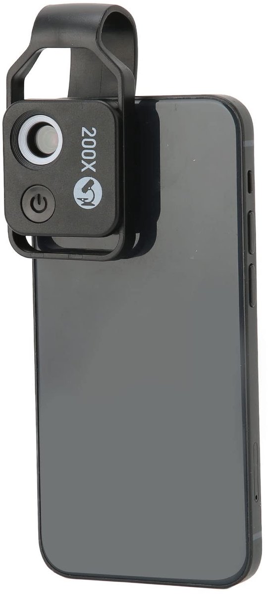 PUSOKEI 200x Smartphone Microscoop Lens - Macro Fotografie voor Outdoor Gebruik