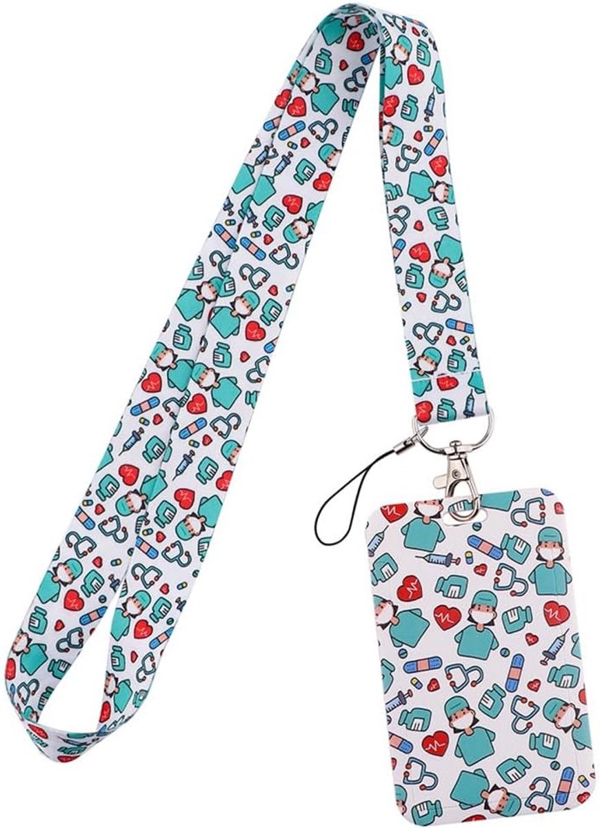ID Kaarthouder met Lanyard voor ID en Telefoon - Geschikt voor Artsen, Verpleegkundigen en Kantoorgebruik, Unisex Stijl G