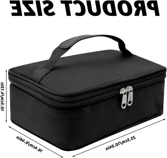 Vouwbare koelbox voor lunch, 4L geïsoleerde tas voor werk, picknick en sport - ideaal als cadeau voor vrouwen en mannen — afbeelding 3