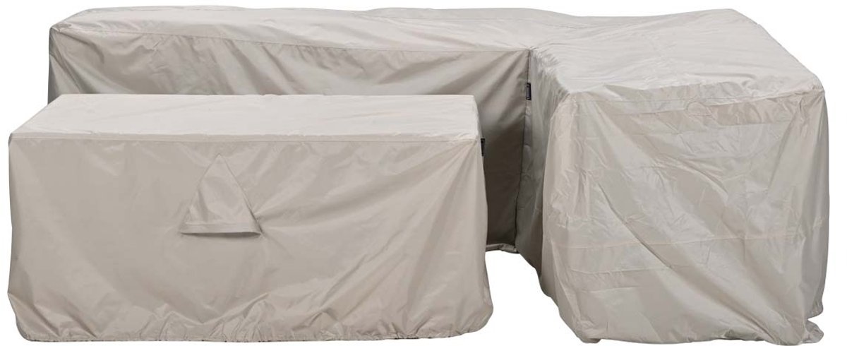 Garden Impressions Lounge dining beschermhoes R 270x210xH85/90 en 165x95xH70 taupe