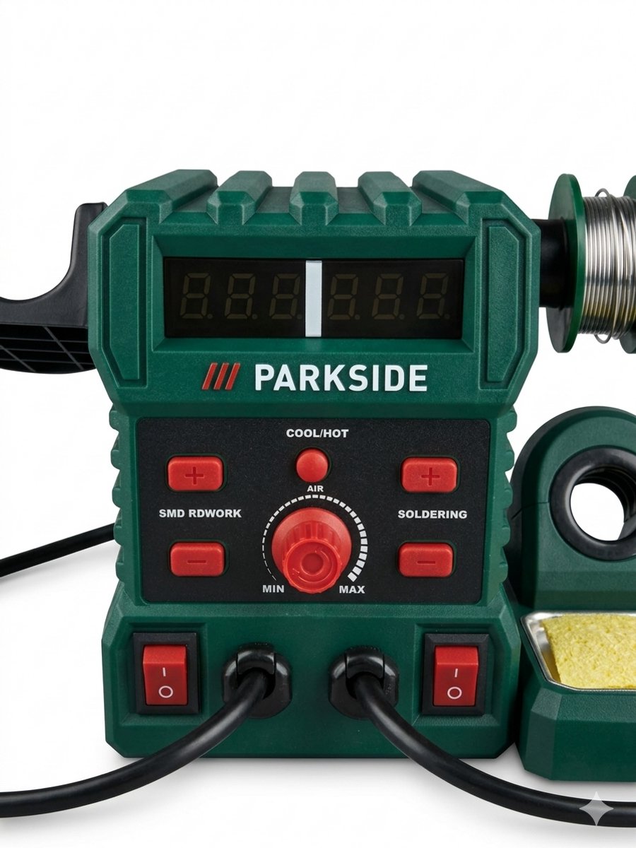 PARKSIDE® Hetelucht- en soldeerstation - Heteluchtpistool - Soldeerstation - Vermogen: 745 W - Temperatuur Heteluchtblazer: 100/480 ℃ - Temperatuur Soldeerbout: 200/480 ℃ – foto 4