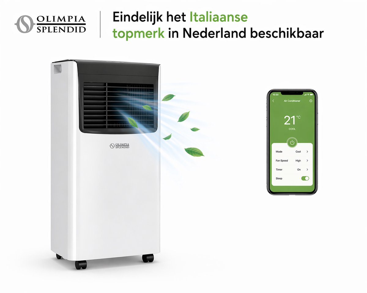 Olimpia Splendid Compact 10 SB NW Mobiele Airco 10000 BTU WiFi R290 Energielabel A