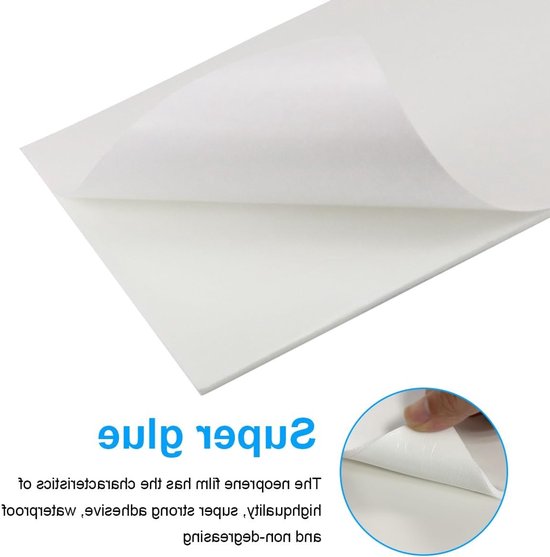 Zelfklevende Neopreen Schuimrol 1.5m, 300mm x 12mm - Multifunctionele Geluidsisolatie, Antislip Isolatie en Schokabsorberende Bufferpanelen van Merkloos — afbeelding 2