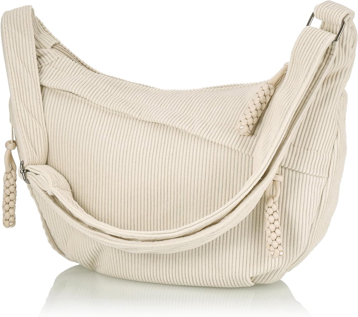 Crescent Bag voor Dames, Verstelbare Schoudertas, Half Maan Crossbody Tas voor Reizen, Werk en Dagelijks Gebruik, Stijlvolle Draagtas voor Vrouwen