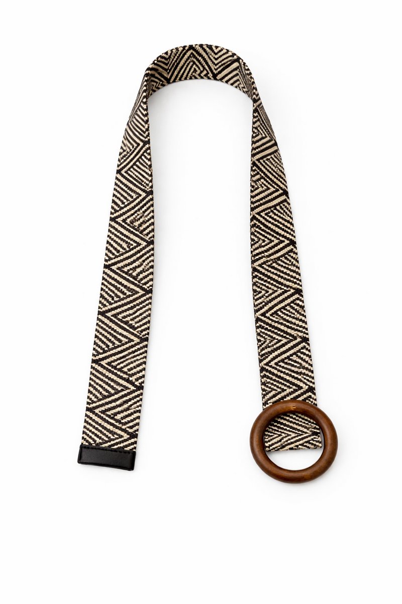 HS Riem - In 10+ Kleuren - Effen met Houten Gesp