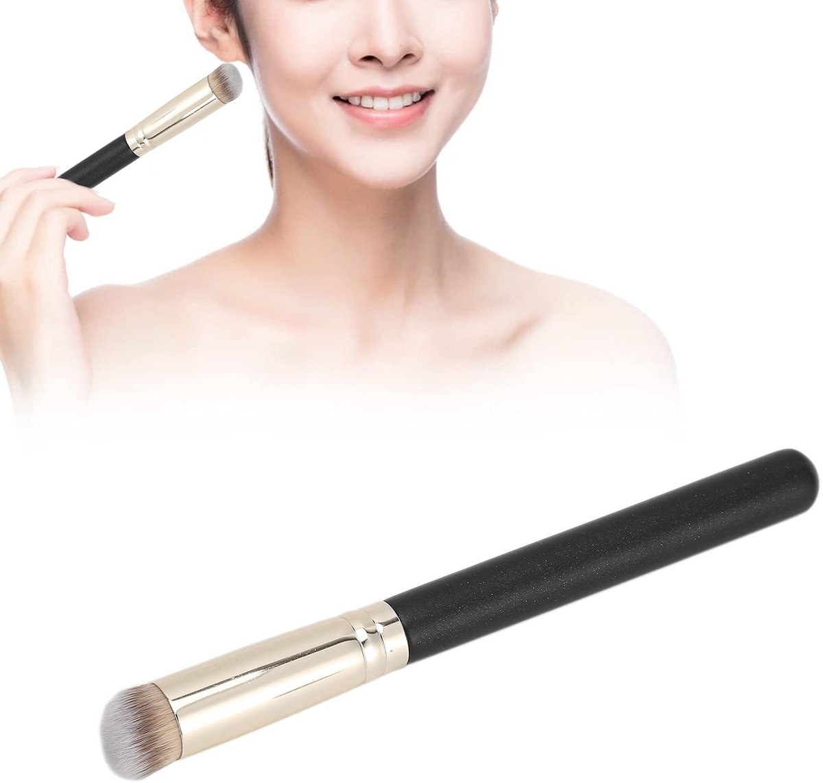 SPHProducts - Concealer Brush - Professionele Foundation Borstel - Geen Borstelsporen - Kabuki Formaat - Perfecte Make-up - Geschikt voor Alle Huidtyp