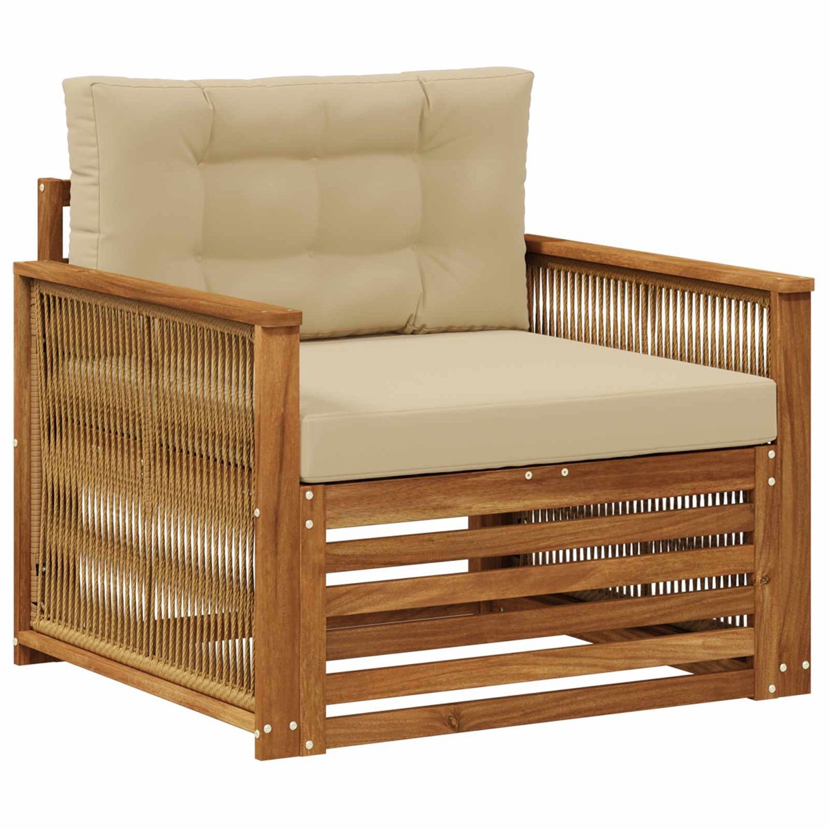 vidaXL - Buiten - Midden - Sofa - Naturel