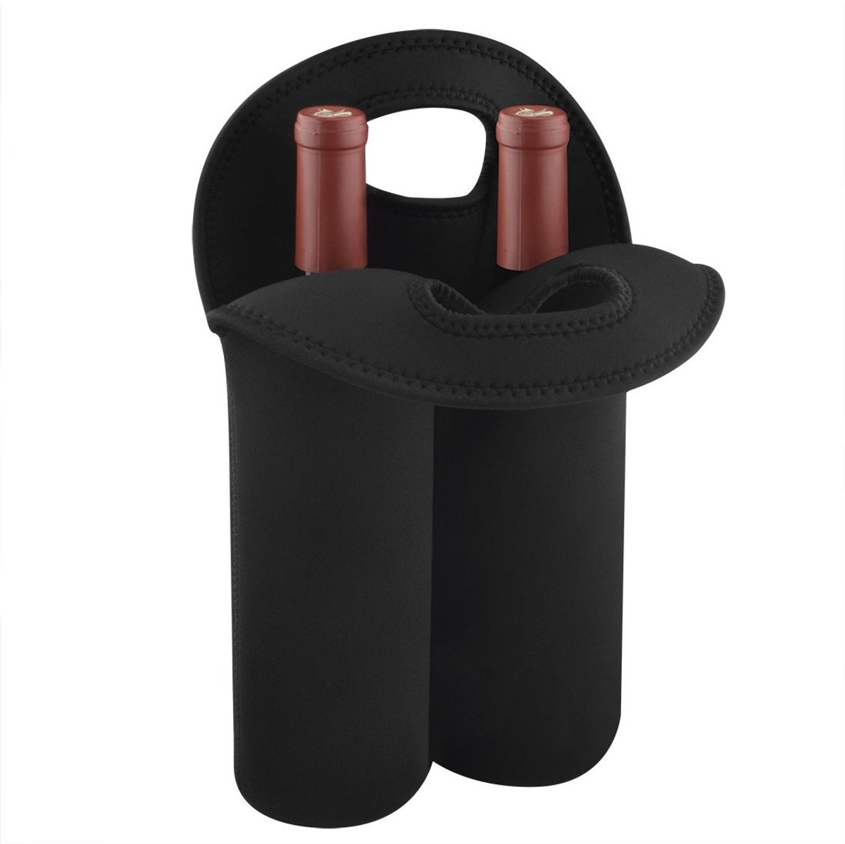Vt products - Wijn reisdrager - Koeltas - Ideaal voor picknicks - 1 liter - Handige wijn draagtas - Perfect voor wijnliefhebbers - Compact ontwerp