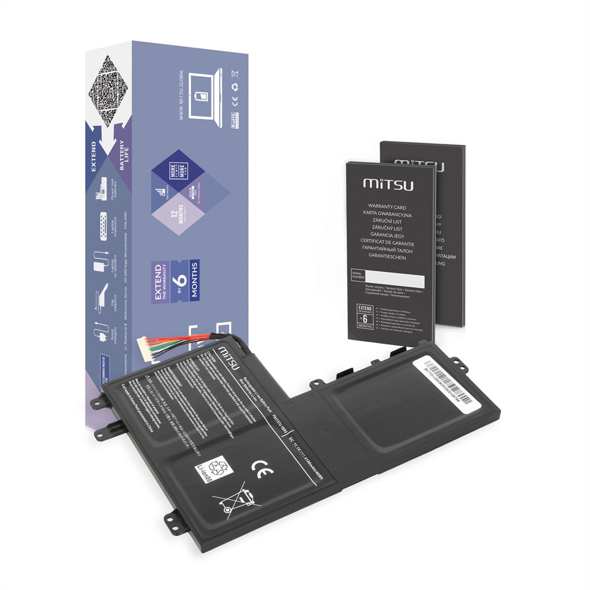 Mitsu - Bateria voor Toshiba Satellite U940 - Betrouwbare Energie - Volledige Compatibiliteit