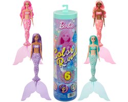 Barbie Color Reveal Zeemeerminserie - Pop en Accessoires met 6 Verrassingen