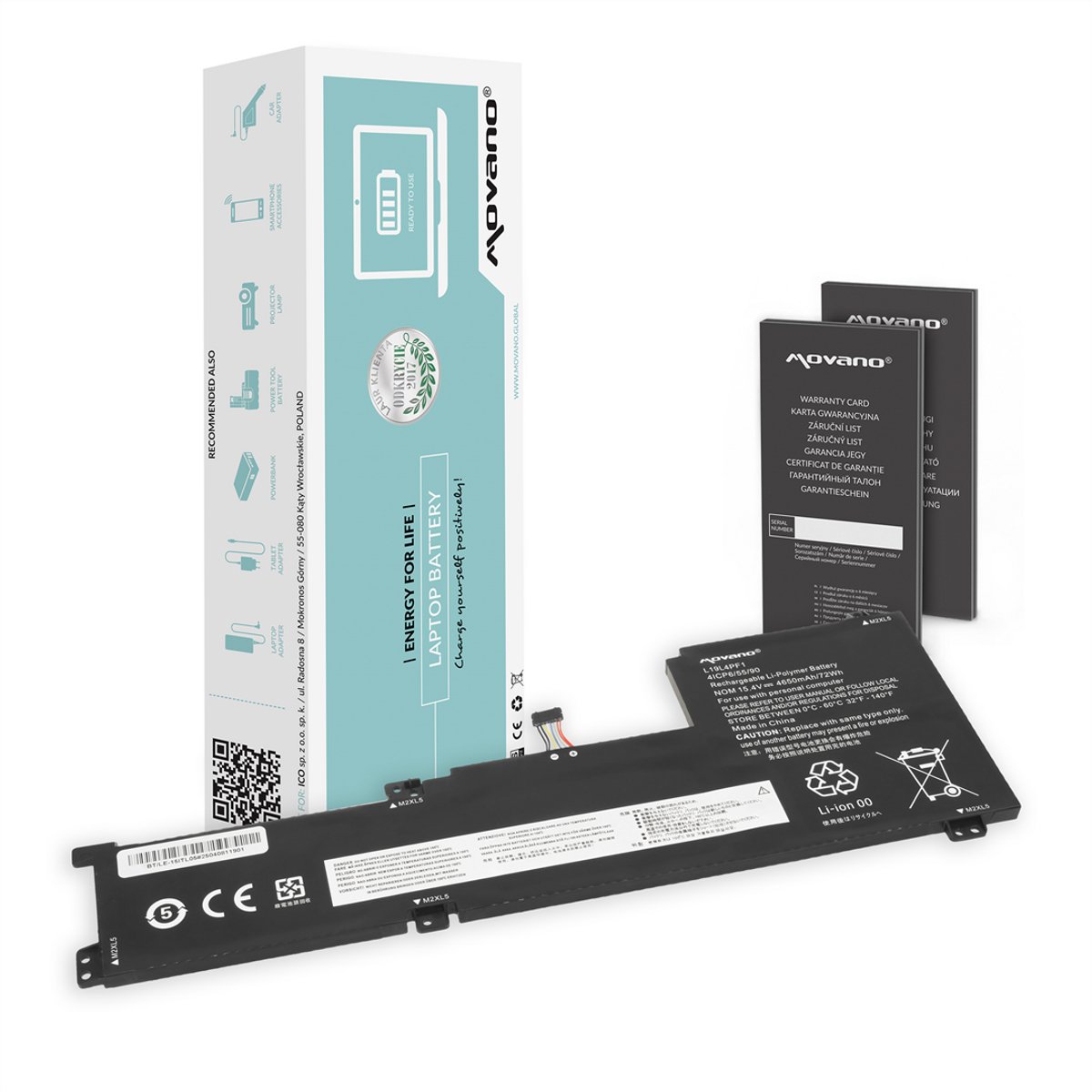 Movano - Batterij voor Lenovo IdeaPad 5 - Li-Ion