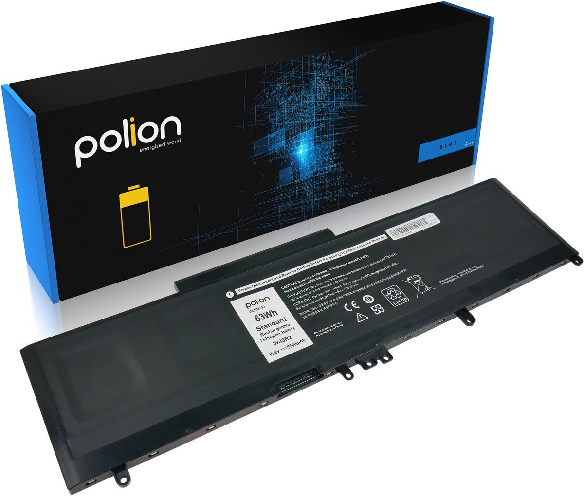 POLION Precision - Laptopbatterij - 5500mAh - 63Wh - Li-Poly