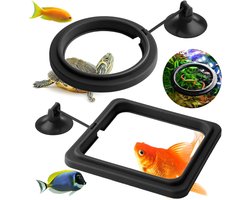 Visvoer Ring voor Aquarium - 2 Stuks Voederaccessoires voor Guppy's, Betta's en Goudvissen - Perfect voor Schildpadden en Tropische Vissen