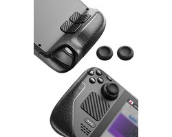 Skin Sticker Set voor Steam Deck en OLED - Non-Slip Grip, Touchpad Bescherming, Thumb Grip Caps en Voor- en Achterkant Beschermers