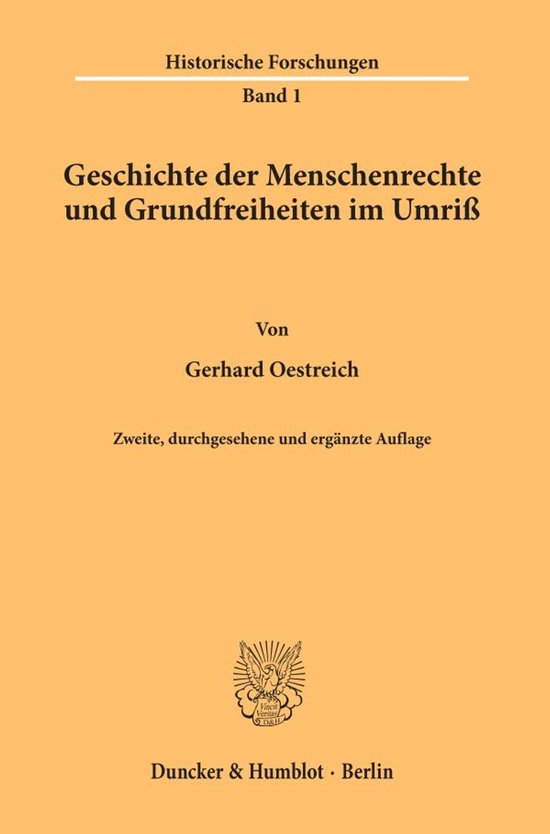 Geschichte der Menschenrechte und Grundfreiheiten im Umriß - cover