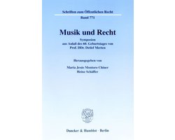 Schriften zum Öffentlichen Recht771- Musik und Recht.