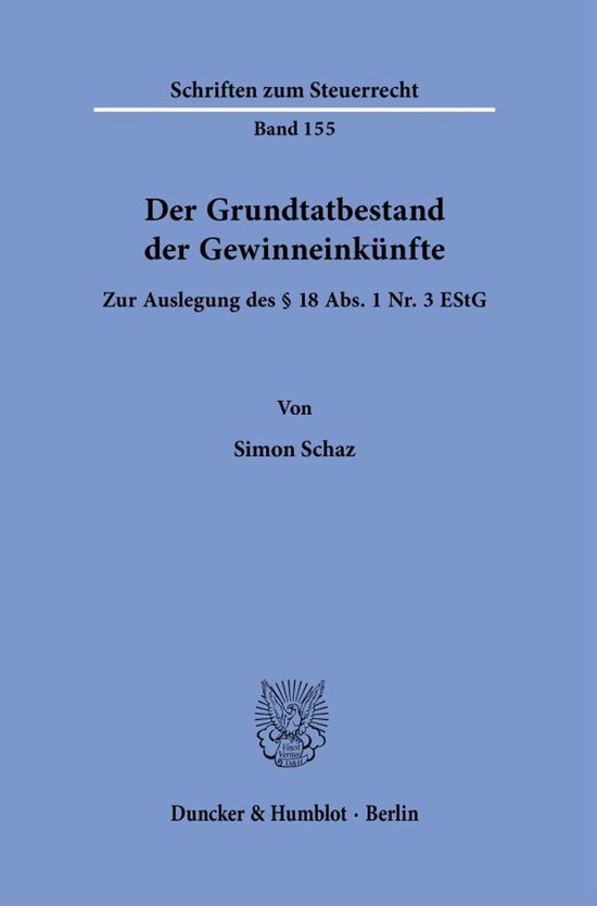 Der Grundtatbestand der Gewinneinkünfte - cover