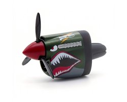 Auto Luchtverfrisser Diffuser P-40 Vliegtuig Model met Propeller – Groene Haaienbek – Ventilatierooster Parfum Houder – Auto Interieur Accessoire