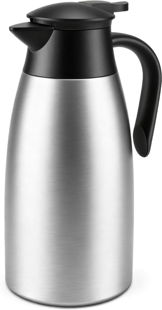 White-Label® Thermoskan Koffiekan – Dubbelwandige Isoleerkan – Warmhoudkan – Premium