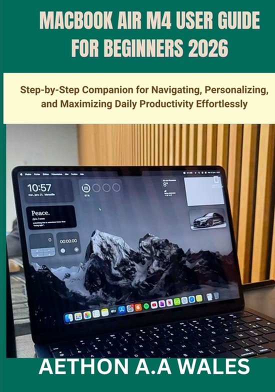Macbook Air M4 User Guide for Beginners 2026 - cover